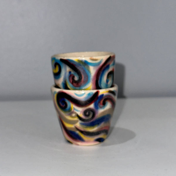 Rainbow Swirl Shot Glasses (Set of 2)