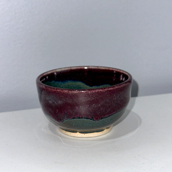 Raspberry and Floating Blue Mini Bowl