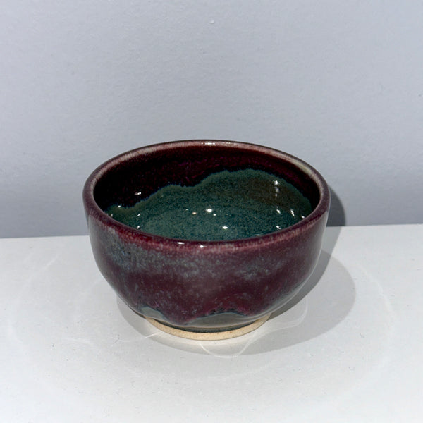 Raspberry and Floating Blue Mini Bowl