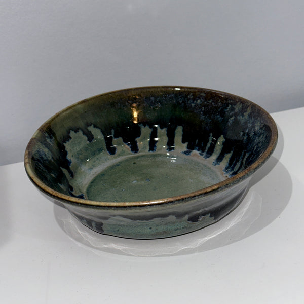 Large Blue and Oribe Drip Bowl