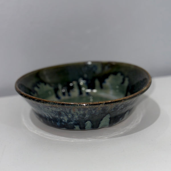 Large Blue and Oribe Drip Bowl