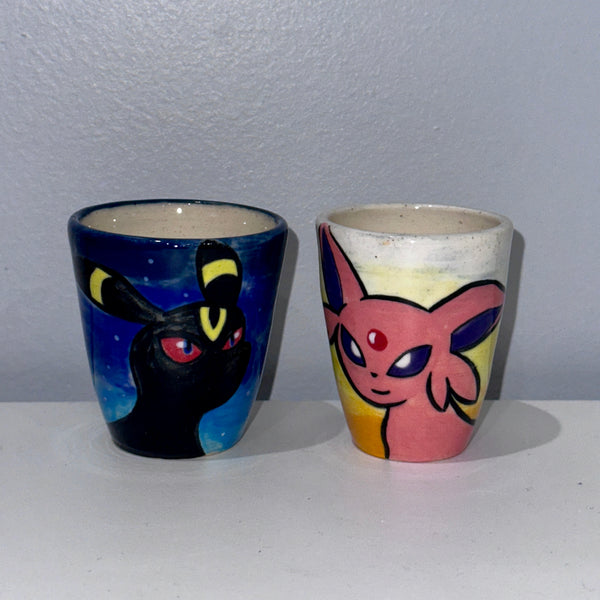 Espeon and Umbreon Shot Glasses
