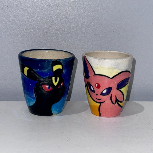 Espeon and Umbreon Shot Glasses