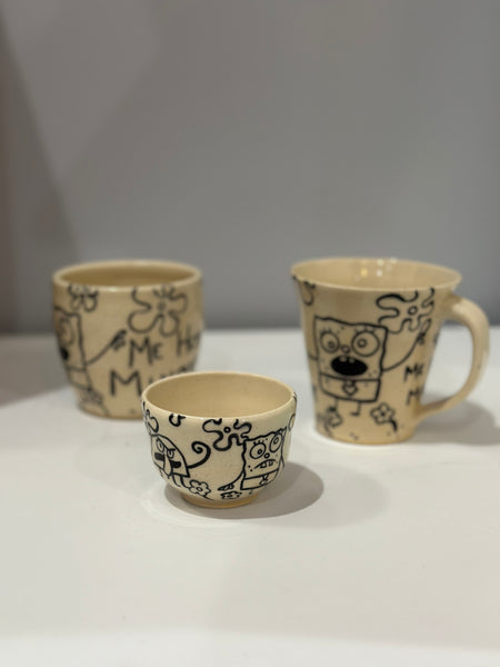 DoodleBob Pottery – Hand-Painted Mug, Cup, or Tea Cup