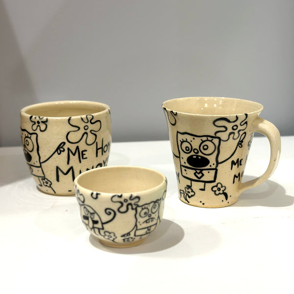 DoodleBob Pottery – Hand-Painted Mug, Cup, or Tea Cup