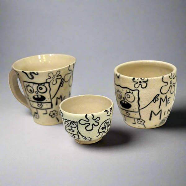 DoodleBob Pottery – Hand-Painted Mug, Cup, or Tea Cup