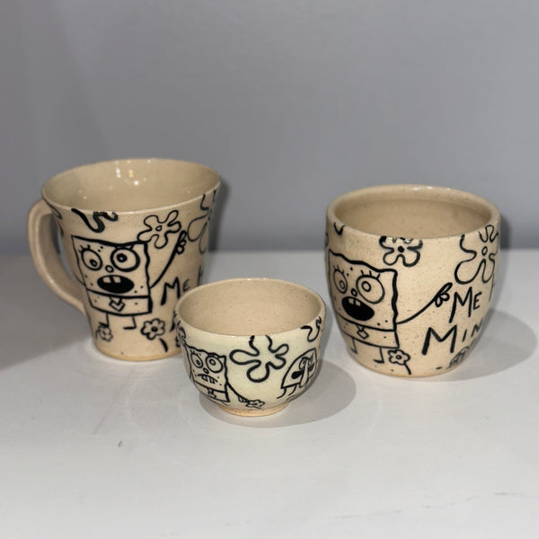 DoodleBob Pottery – Hand-Painted Mug, Cup, or Tea Cup