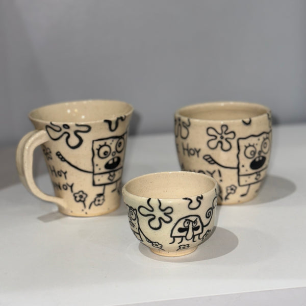 DoodleBob Pottery – Hand-Painted Mug, Cup, or Tea Cup