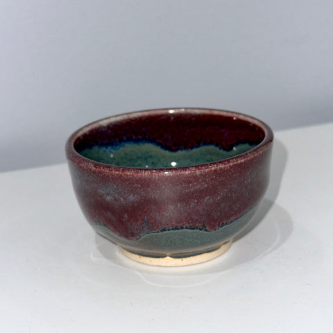 Raspberry and Floating Blue Mini Bowl