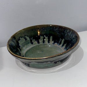 Large Blue and Oribe Drip Bowl