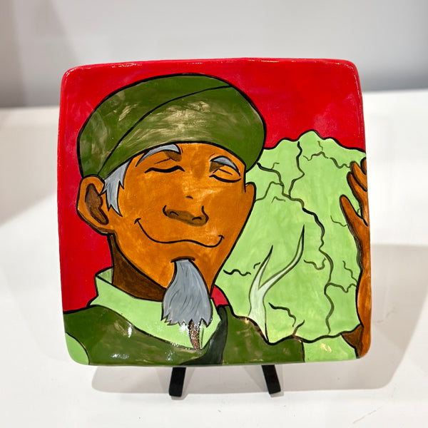 Cabbage Merchant Square Plate