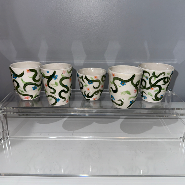 Vine and Flower Shot Glasses