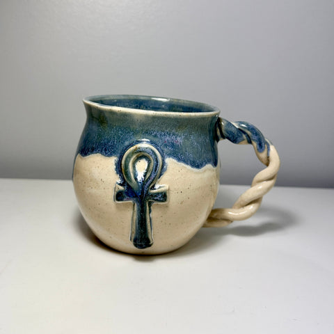 Ankh Mug with Twisted Handle