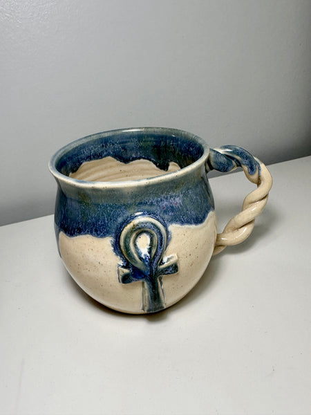 Ankh Mug with Twisted Handle