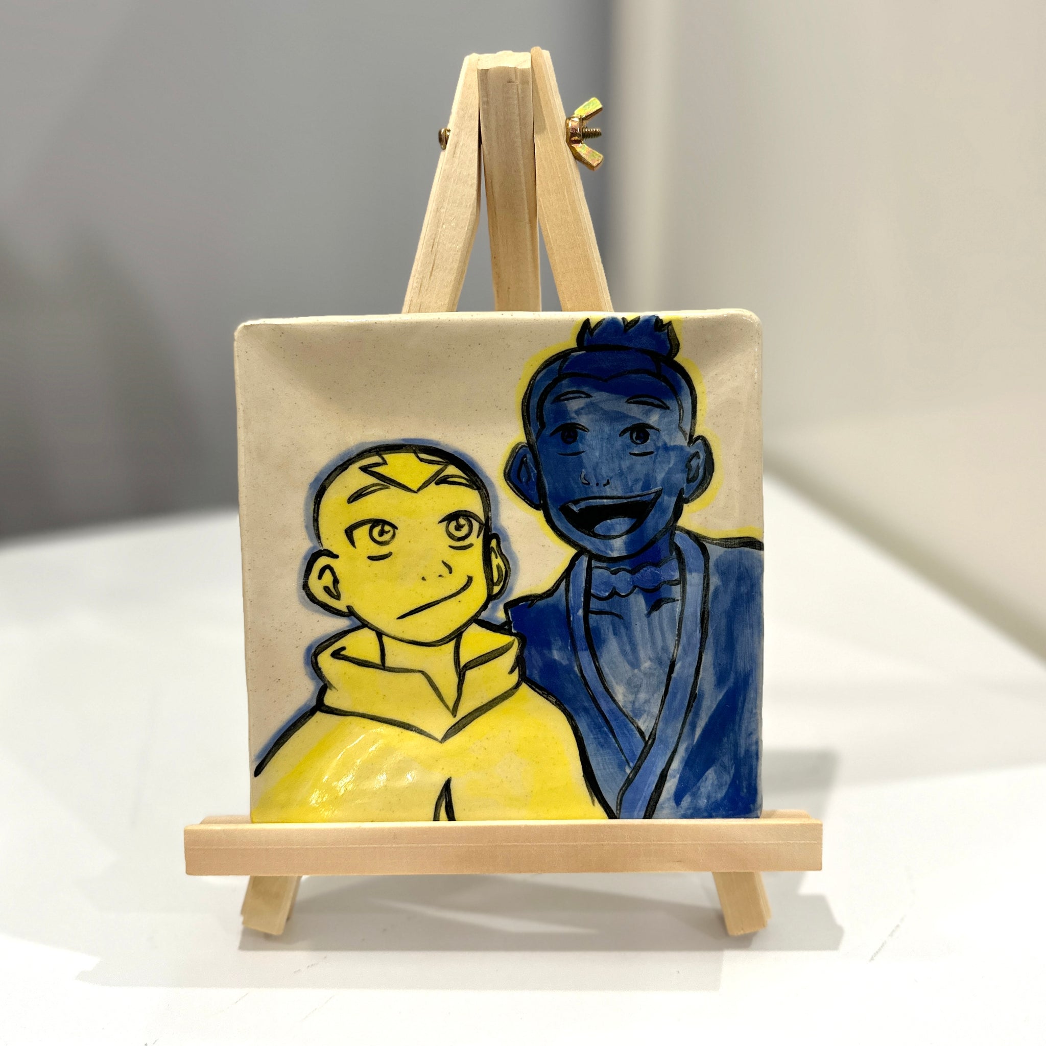 Aang and Sokka Square Plate