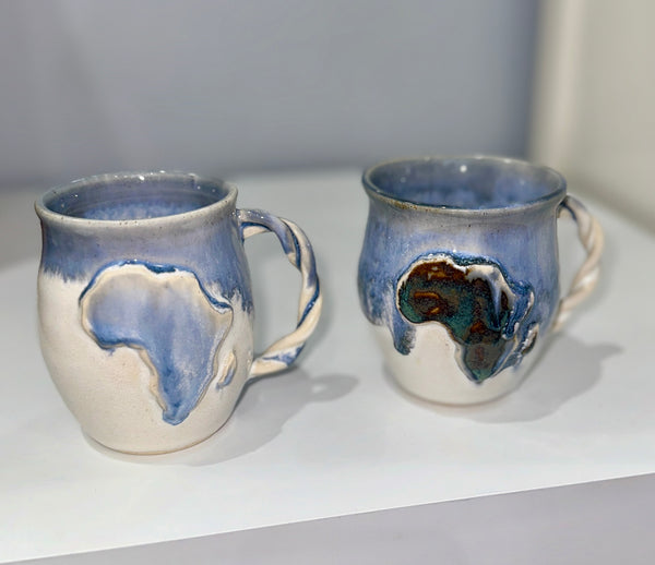 Africa Twisted Handle Mugs