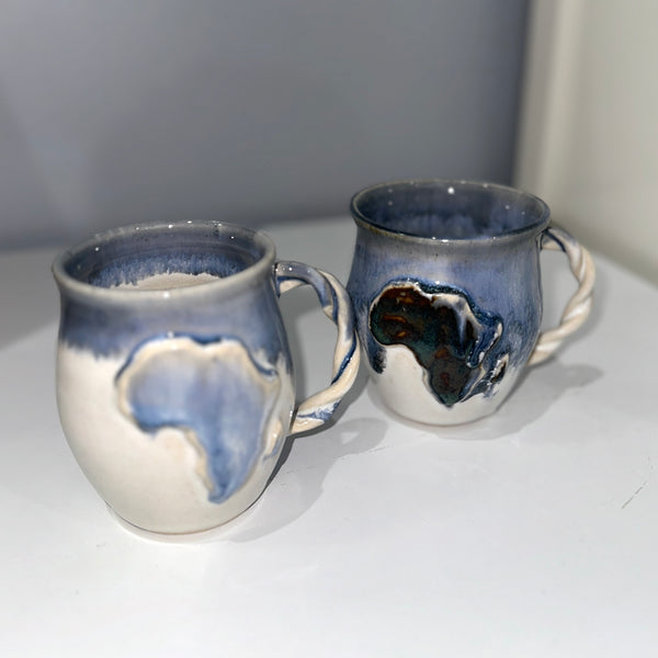 Africa Twisted Handle Mugs