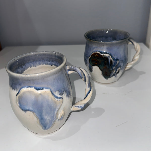 Africa Twisted Handle Mugs