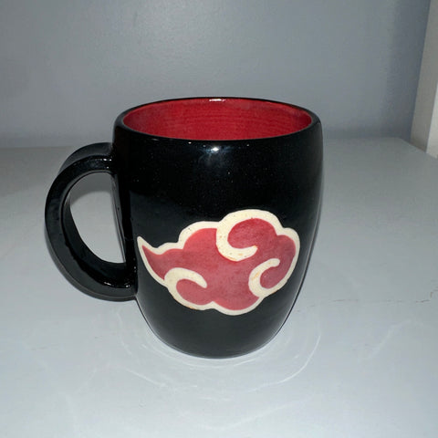 Akatsuki Cloud Black/Red Mug