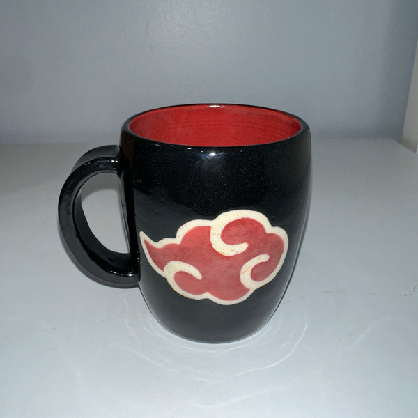 Akatsuki Cloud Black/Red Mug