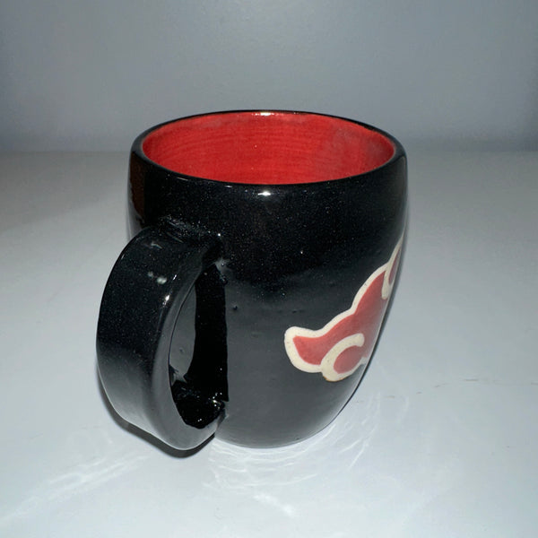 Akatsuki Cloud Black/Red Mug