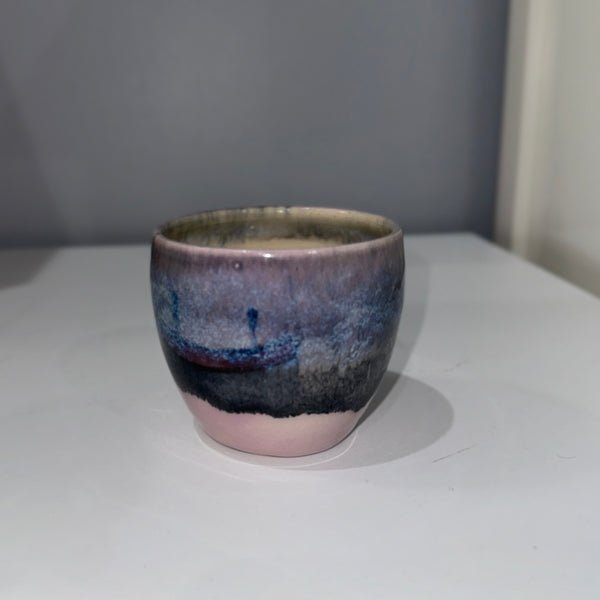 Purple/Dark Blue Teacup (reglaze)