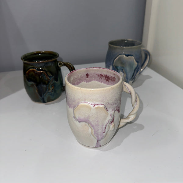 Raised Africa Mugs