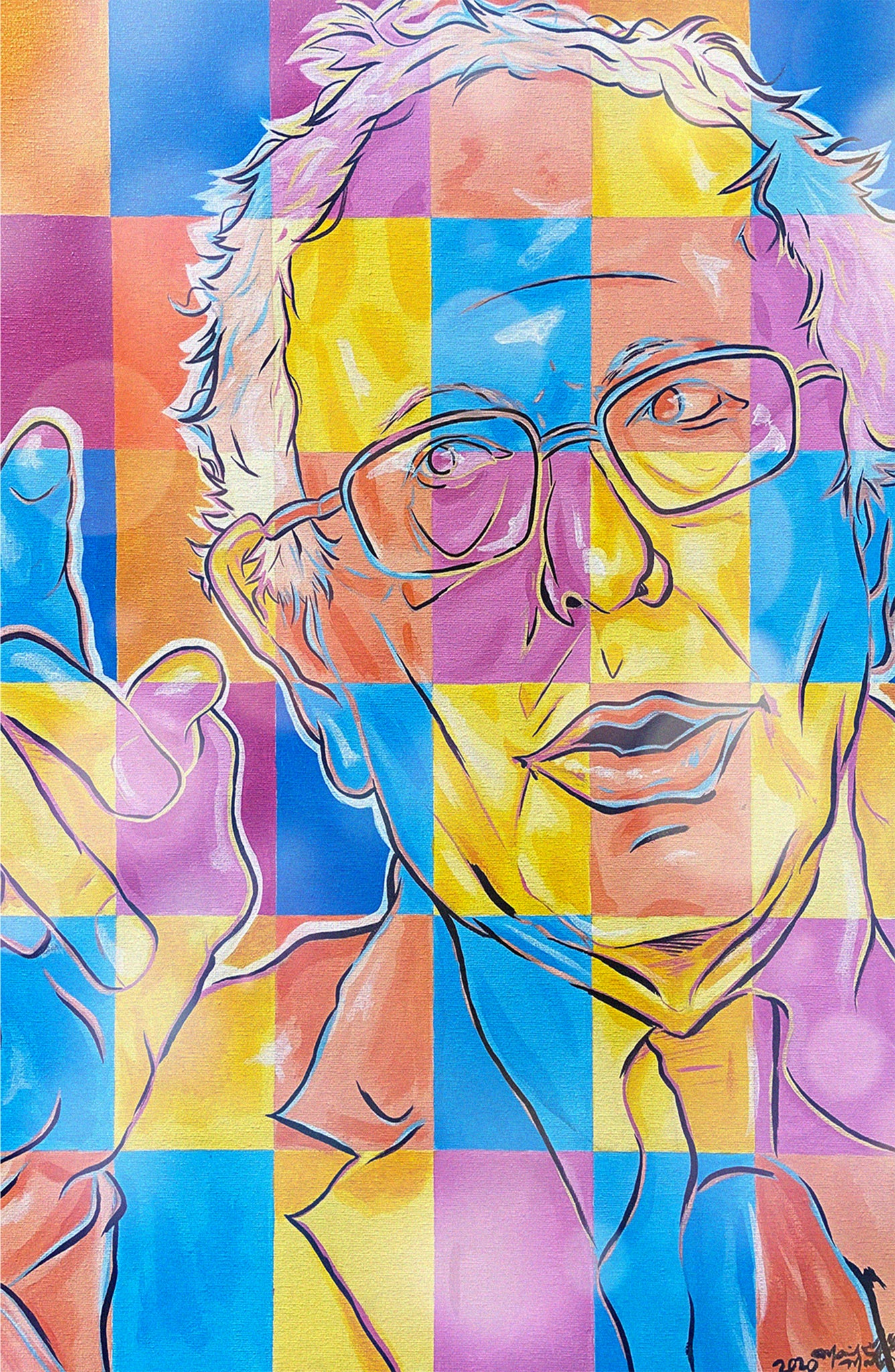 Colorful Bernie Sanders "Bernard" Print