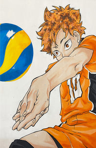 Haikyuu "Hinata Shoyo" Receive Print