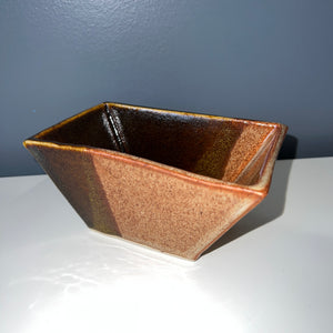 Two-Toned Amber Polygonal Planter