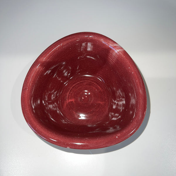 Rounded Triangle Raspberry Bowl