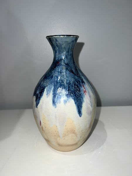 Tall Blue and White Vase