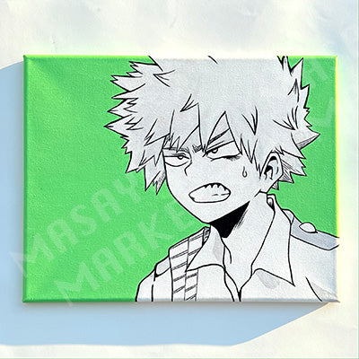 "Green Bakugo" My Hero Academia Original Canvas